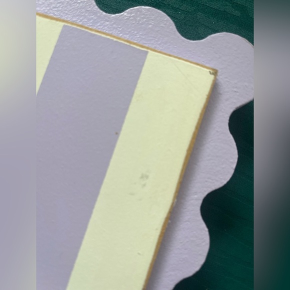 New Arrivals Inc Picture Frames Purple White Baby Room Scallop Polka Dots Stripe - Picture 8 of 8